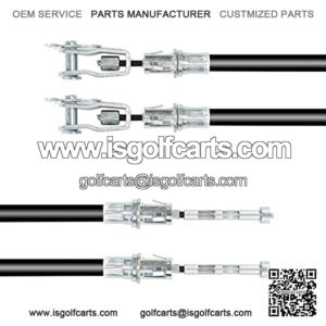 Golf Cart Brake Cable Set (2Pcs) Fits for Club Car Precedent Replaces Passenger Side & Driver Side for Club Car G&E 2008-up Precedent 103528701,102557501,103528702,102557502