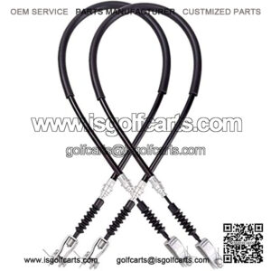 Golf Cart Brake Cable for Club Car DS 1981-1999 Gas & Electric, 42 Inch Driver and Passenger Side, OEM# 1011125 1011403 1016761-01