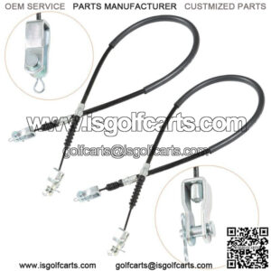 (2) For Club Car DS Brake Cable Set 1981-1999 Gas & Electric Golf Cart Parts 42"