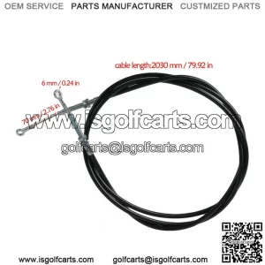 80" Rear Foot Brake Cable 70mm Travel For Chinese ATV Go Kart Quad Golf Cart