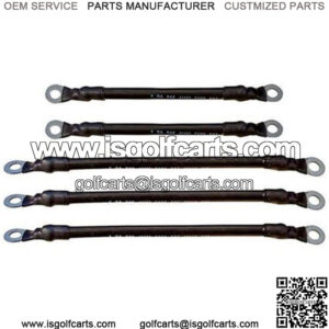 Yamaha DRIVE/ G29 Battery Cables - Includes (3) x 9" and (2) x 26" 4-gauge Cables (For Yamaha w/ 8V Batteries)