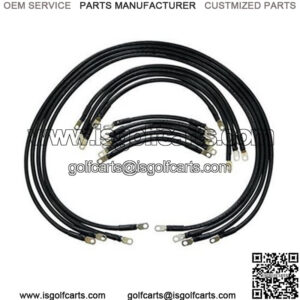 EZGO TXT Battery Cables - Complete Heavy Duty 4 gauge (Fits 1994+)