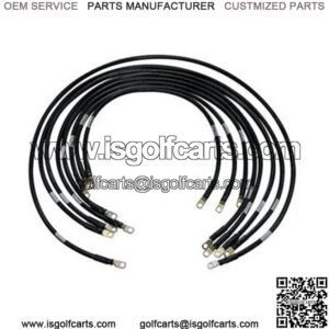 EZGO PDS Battery Cables - Complete Heavy Duty 4 gauge (Fits 1994+)