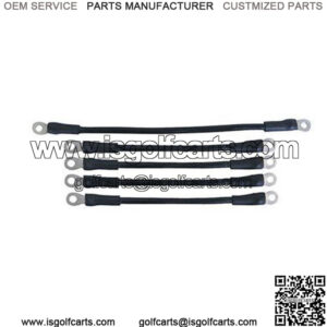 EZGO TXT/ Medalist Battery Cables - 4-gauge - Includes (1) 12" and (4) 7" (Fits 1994+)