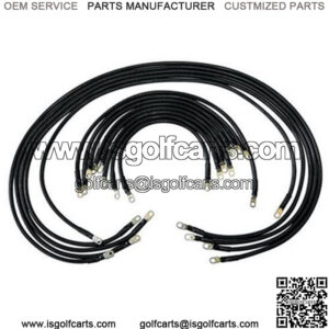 Club Car IQ Heavy Duty Battery Cables - Complete Set 4-gauge