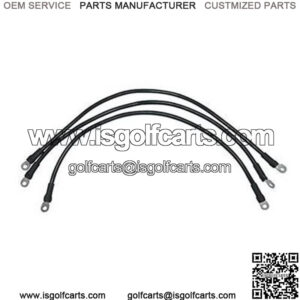 Club Car Precedent Battery Cables - Includes (3) x 26" 4-gauge Cable Set