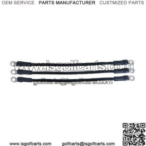 Club Car DS Battery Cables - Includes (3) x 14" 4-gauge Cable Set (For DS w/ 12V Batteries)