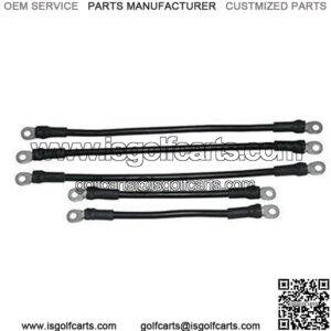 Yamaha G19 Battery Cables - Includes (2) x 9" (3) x 14" 4-gauge Cable Set