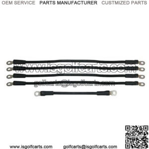 Yamaha G22 Golf Cart Battery Cables - Includes (1) x 9" (4) x 16" (6-gauge Cables)