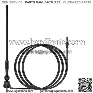 Car Radio Antenna Replacement Universal Golf Cart ATV UTV RV Marine Car Stereo Radio Antenna AM FM Mast Flexible Radio Antenna for Truck Excavator Tractor RVR Yacht Pontoon Boat
