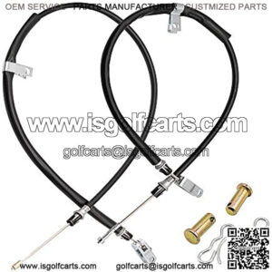 2PCS Club Car Precedent 2004+ Brake Cable Stainless Steel Core Driver & Passenger Side and 2018-up Tempo G&E Golf Cart