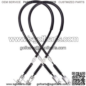 Golf Cart Brake Cable Set Stainless Steel Core Passenger and Driver Side for Club Car DS 1981-1999 G&E Golf Cart OEM# 1011125 1011403 1016761-01(42 Inch, 2PCS)