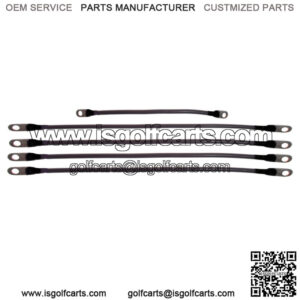 EZGO TXT 48 Volt 4 Gauge Golf Cart Battery Cable Set Fits 1994-Up