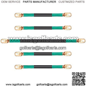 Golf Cart Battery Cable Set Fits EZGO TXT 94-Up Medalist/TXT??Corrosion Resistant, Ultra-Long Pure Copper Wire lugs??6 Surface Heavy Pressure Wiring?? (4 Guage)