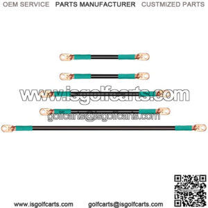 Golf Cart Battery Cable Kit for EZGO TXT, Marathon, Medalist 1994-up 36 & 48 Volt (4 Gauge, Set of 5 PCS)