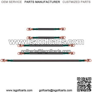 Golf Cart Battery Cables 4 Gauge for 36v EZGO TXT 94-Up Medalist/TXT, Welding Battery Pure Copper Flexible Cable with Heavy Duty Terminal Connector