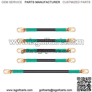 5pcs Golf Cart Battery Cables for EZGO TXT Medalist 94-up 36V /48V - 4 Gauge
