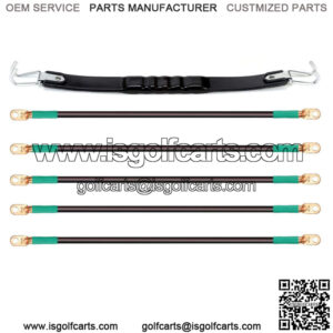 Golf Cart Battery Cables & Battery Lifting Strap for Club Car DS & Yamaha G2 G9