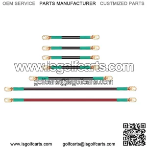 Golf Cart Battery Cable Set Fit EZGO TXT 1994-up 36V 48V 4 Gauge 7-Pack