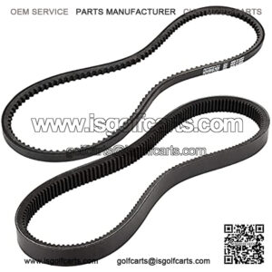 Starter Generator & Clutch Drive Belt for Club Car DS 1997-up, Club Car Precedent 2004-up Gas Golf Cart, OEM: 101916701 1016203