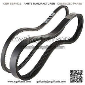 Drive Belt and Starter Generator Belt for Club Car DS 1997-Up Precedent 2004-Up Golf Cart 1016203 101916701