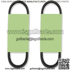 Heavy Duty Drive Belt Compatible with J55-G6241-00-00, J55-G6241-01-00, J55-G6241-02-00 for Select G2-G28 Series Golf Cars and YTF1, YTF2, YDRAX, DR2A Golf Cars (2-Pack)