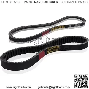 V1P-DS7 Drive Belt & Starter Belt Set Replacement for 4 Cycle Gas Golf Cart 1994-Up 72054G01 26414G01