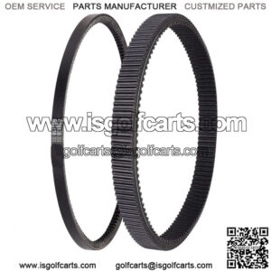 Golf Cart Starter Belt & Drive Belt for EZGO RXV TXT 2008-up 606136 606138
