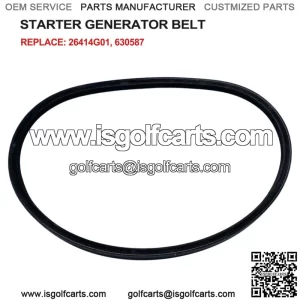 For EZGO Golf Cart Starter Generator Belt 4 Cycle 26414G01 630587 By AALLC