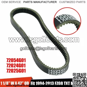 CLUTCH DRIVE BELT FOR EZGO TXT MEDALIST GAS GOLF CART 72054G01 72024G01 72025G01