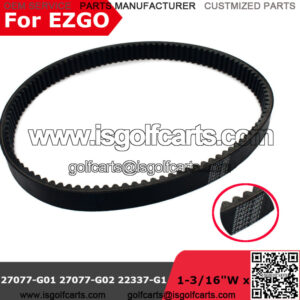 Golf Cart Clutch Drive Belt for EZGO Gas 2-Cycle 1989-1994 Gas 4-Cycle 1991-1996