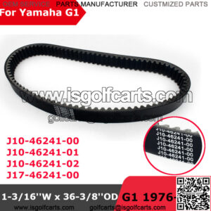 Golf Cart Clutch Drive Belt for Yamaha G1 G1A 2 cycle Gas 1976-1989 J10-46241-00
