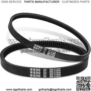 Club Car DS & Precedent Drive Belt and Starter Generator Belt Kit, Fits Club Car DS 1997-Up and Precedent 2004-Up, OEM# 101916701, 1016203