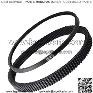 Clutch Drive & Starter Generator Belt Kit for 2008-up EZGO RXV/TXT Golf Cart Models with Kawasaki Engine, Replaces OEM # 606136, 606138, 618630, 16548G1