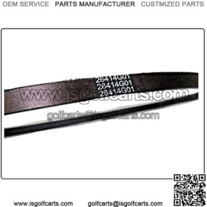 (New EZGO Golf CART Starter Generator Belt 1991-CURRENT 4 Cycle EZGO 26414G01 630587 (Other Models in Description + Free Useful Ebook)
