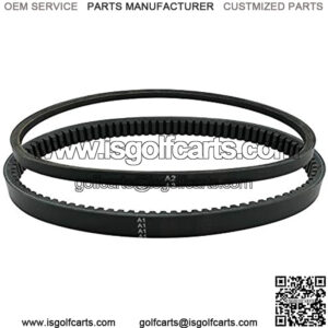 Drive Belt and Starter Belt, Fits for EZGO 4 Cycle Gas Golf Cart RXV TXT Cushman Express Marathon Medalist ST Vehicles Terrain 1994-2013,Replace 72054G01, 26414G01-Black