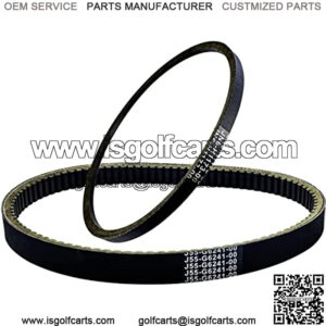 J55-G6241-00 JN6-H1173-00 Drive & Starter Belt Set for Yamaha G2 G8 G9 G11 G14 G16 G22 Drive G29-4 Cycle Gas Golf Cart