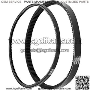 Club Car Starter Generator Belt and Drive Belt Kit for DS,Precedent Replace OEM#101916701 1016203