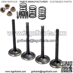 Intake Exhaust Valves & Seals For EZGO 295cc 350cc Gas Golf Cart Robin 1992-1995