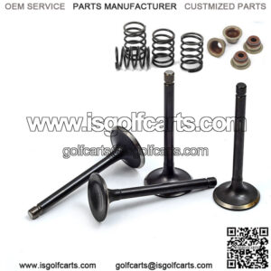 Intake Exhaust Valve Kit & Seals Spring For EZGO 295cc 350cc Gas Golf Cart 96-up