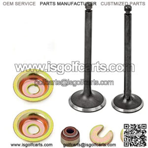 Intake Exhaust Valve & Seal Kit Compatible with Yamaha Gas Golf Cart G2 G5 G8 G9 G11 G14 1989-1996