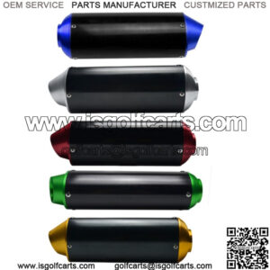 38mm CNC Motorcycle Exhaust Muffler + Clamp Thumpstar Pit Dirt Bike ATV Quad US