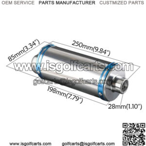 28mm Exhaust Muffler for 70cc 90cc 110cc 125cc CRF50 XR50 Pit Bike ATV Go kart