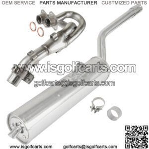 Exhaust Muffler and Pipe w/ Gaskets for Yamaha Grizzly 660 YFM660F 4X4 2002-2008