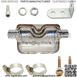 24mm/0.94 inch Exhaust Pipe Muffler Silencer, Diesel Heater, Propex Propane Heaters??Pipe Bend Design for Effective Sound Reduction.