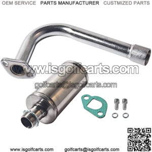 Exhaust with Muffler For Coleman Powersports CT200U,212cc 196cc/6.5HP Go Kart and Gas Mini Bike.