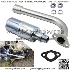 1" Go Kart Exhaust With Screw On Muffler For Predator 212cc/Clone 196cc Engines