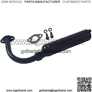 Black Exhaust Pipe Muffler Jet Kit For Predator 212cc 196cc 6.5Hp GX160 GX200 KT196 CK196 Hammerheat 80t Manco Go Kart Trailmaster MB200 Mini Bike