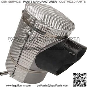 Design Engineering 010386 Golf Cart Muffler Shield for Yamaha G29 (2015-up),Black