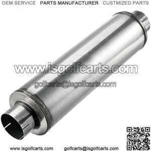 Upower 4" Inlet Diesel Exhaust Muffler 7" x 24" Body 30" Whole Length XS2772 - Straight Through Stainless Steel Welded On Resonator Muffler